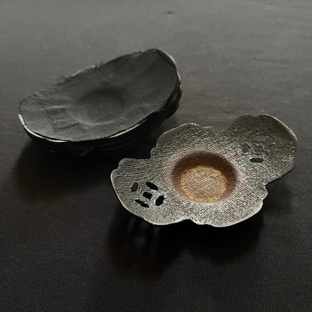 銅製茶托　骨董品　年代不明