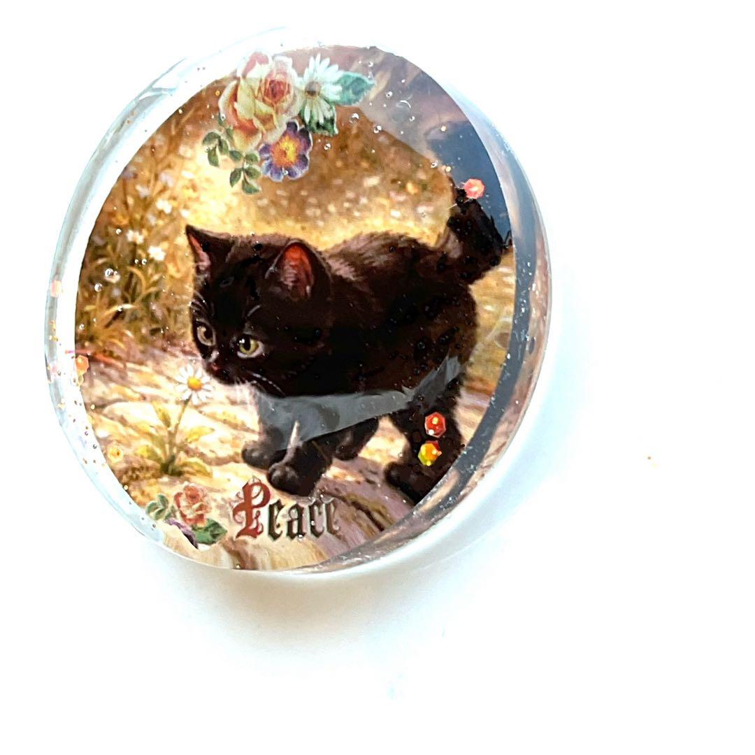 新作☆レジンヘアゴム　黒猫♡3兄弟②