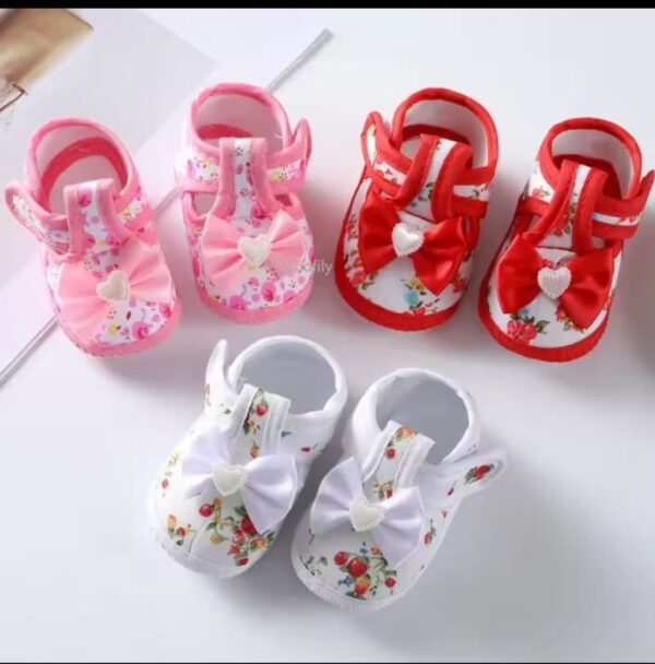 Baby Girls Shoes Soft Sole CN (0-10month) -1pair (Any Color)