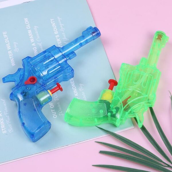 Water gun transparent spray running man small beach water children's stall toys -1pcs (Any Color)