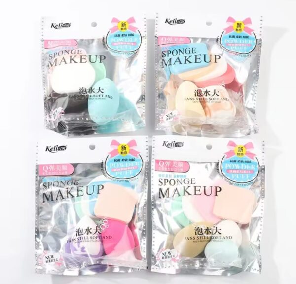 Spons Make up 1 Set Isi 6 Pcs / Make Up Wajah Sponges Blend Make up Tool