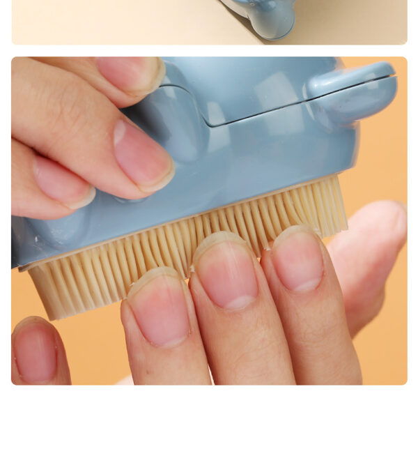 Creative bear hand washing brush children's nail seam cleaning brush massage brush nail brush baby hand cleaning brush -1pcs (Any Color)