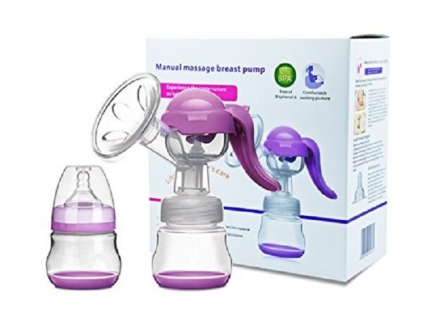 Manual Breast Feeding Pump -1pcs (Any Color) - Image 2