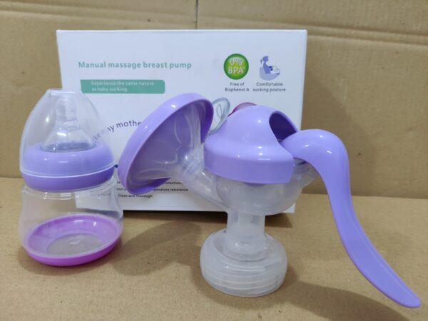 Manual Breast Feeding Pump -1pcs (Any Color) - Image 5