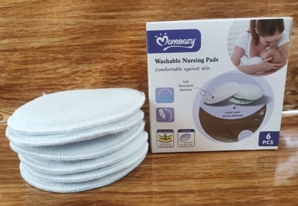 Momeasy Woman Washable BreastPad -6pc -1pac - Image 2