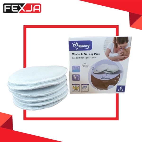 Momeasy Woman Washable BreastPad -6pc -1pac