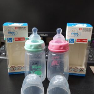 Baby Smile PP Standard Neck Feeding Bottle 150ml (Safe & Hygienic) -1pcs (Any Color)