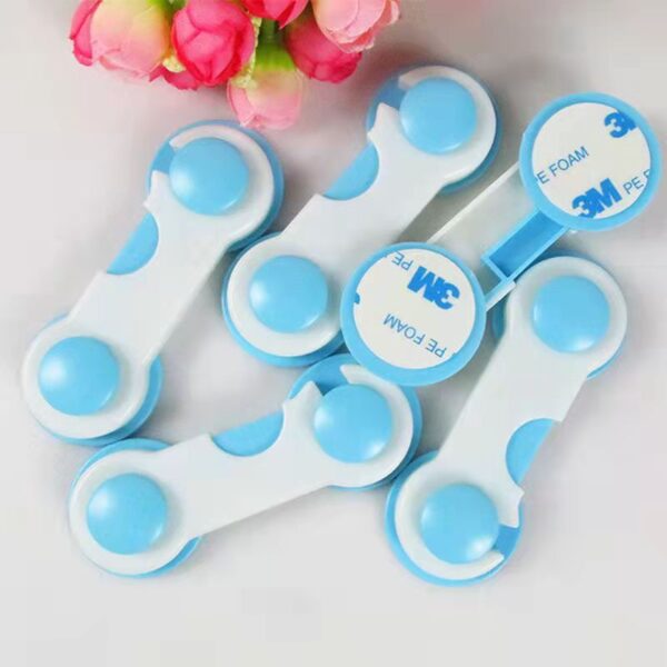 2pcs Anti-baby drawer lock child safety lock cabinet door baby cabinet refrigerator lock protective safety buckle lock anti-pinch finger - Image 11