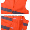 Reflective vest sanitation vest reflective vest car traffic safety protection reflective clothing fluorescent clothing spot (Any Color) - Image 7