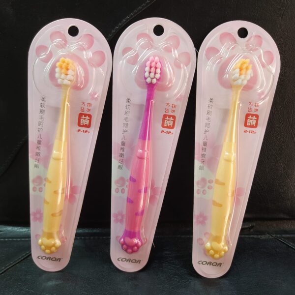 CORQR New cat claw children's toothbrush 2-9 Years (Any Color) - Image 8