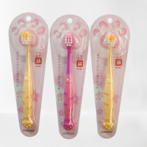 CORQR New cat claw children's toothbrush 2-9 Years (Any Color)