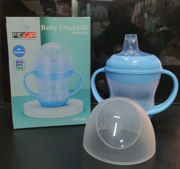 Fexja 160ml Slicone Nipple Kids Water Bottle/Mom pot Duckbill -1pcs [Any Color] - Image 6