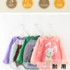 Fully waterproof baby eating boys and girls bibs baby reverse wear children's painting apron size: Length 40CM (0-3 years old) (Any Color) - Image 2