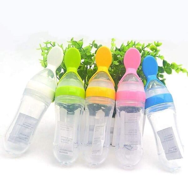 Silicone Spoon feeder Hard Spoon 90ml -1pcs (Any Color)