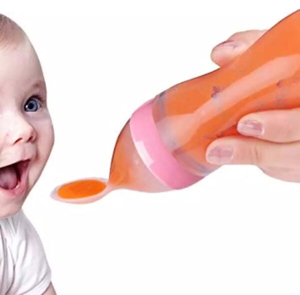 Silicone Spoon feeder Hard Spoon 90ml -1pcs (Any Color) - Image 13
