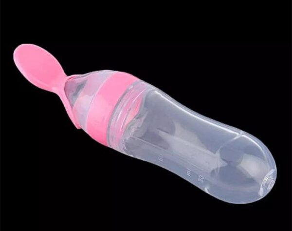 Silicone Spoon feeder Hard Spoon 90ml -1pcs (Any Color) - Image 12