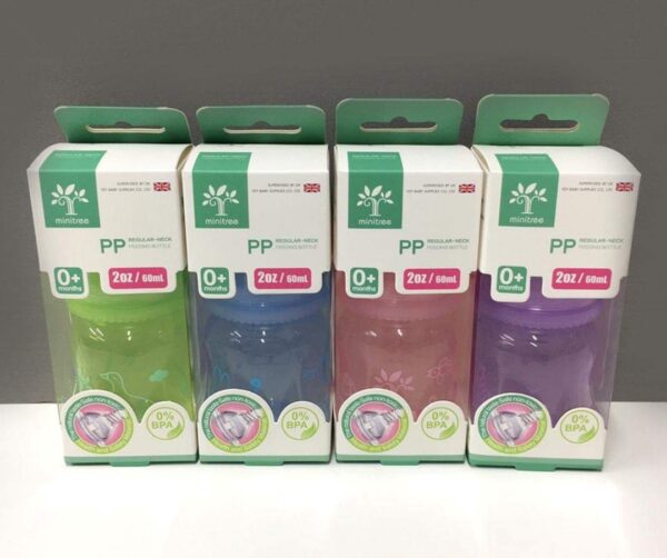 MiniTree Baby PP Feedin Bottle 60ml -1pcs (Any Color) - Image 9