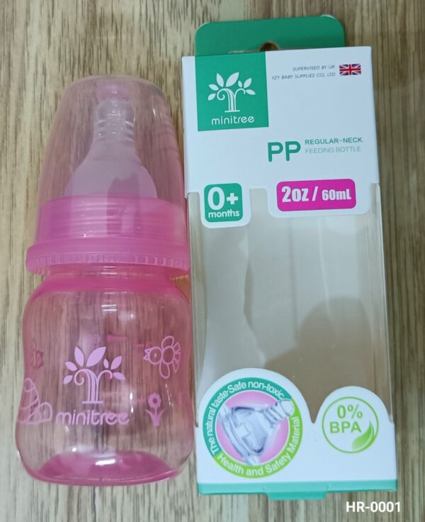MiniTree Baby PP Feedin Bottle 60ml -1pcs (Any Color) - Image 7