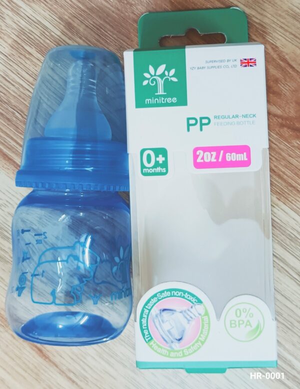 MiniTree Baby PP Feedin Bottle 60ml -1pcs (Any Color) - Image 5