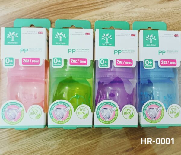 MiniTree Baby PP Feedin Bottle 60ml -1pcs (Any Color) - Image 4