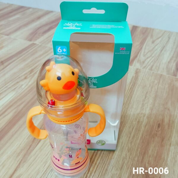 Baby PP Feedin Bottle with Tingling & Handle 270ml -1pcs (Any Color)