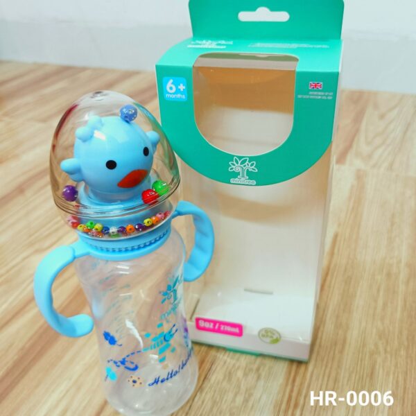 Baby PP Feedin Bottle with Tingling & Handle 270ml -1pcs (Any Color) - Image 10
