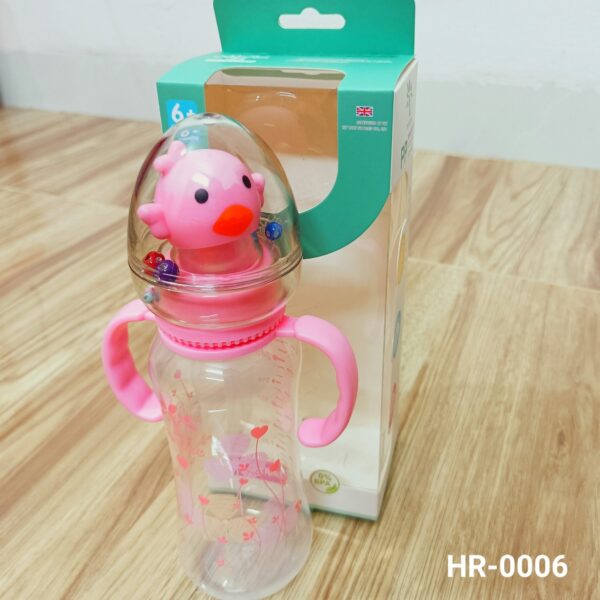 Baby PP Feedin Bottle with Tingling & Handle 270ml -1pcs (Any Color) - Image 8