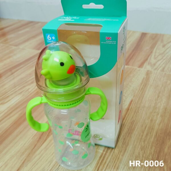 Baby PP Feedin Bottle with Tingling & Handle 270ml -1pcs (Any Color) - Image 7
