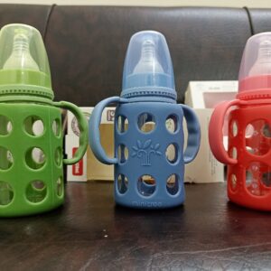 Full Glass Cover Handle feeder 120ml -1pcs (Any Color)