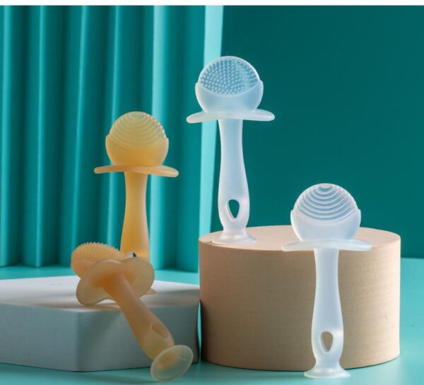 Lollipop teether with suction cup -1pcs (Transparent Color) - Image 13