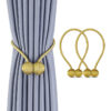 Magnetic Curtain Buckle Magnetic Curtain Tiebacks Convenient Drape Tie-1pcs  (any color) - Image 2