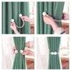 Magnetic Curtain Buckle Magnetic Curtain Tiebacks Convenient Drape Tie-1pcs  (any color) - Image 7