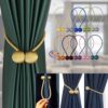 Magnetic Curtain Buckle Magnetic Curtain Tiebacks Convenient Drape Tie-1pcs  (any color)