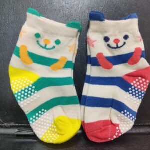 Anti Slip Socks Shoes  New Born Baby Multicolor -1pair (Any Color)