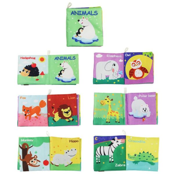 Baby cloth book[Character] Early education enlightenment sound paper BB whistle tear-resistant three-dimensional cloth book -1pcs - Image 19
