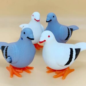 Clockwork Pigeon Simulation animal plush jumping stail children's toys -1pcs (Any Color)