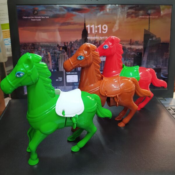 Clockwork jumping horse Simulation animal plush jumping stail children's toys -1pcs (Any Color) - Image 4