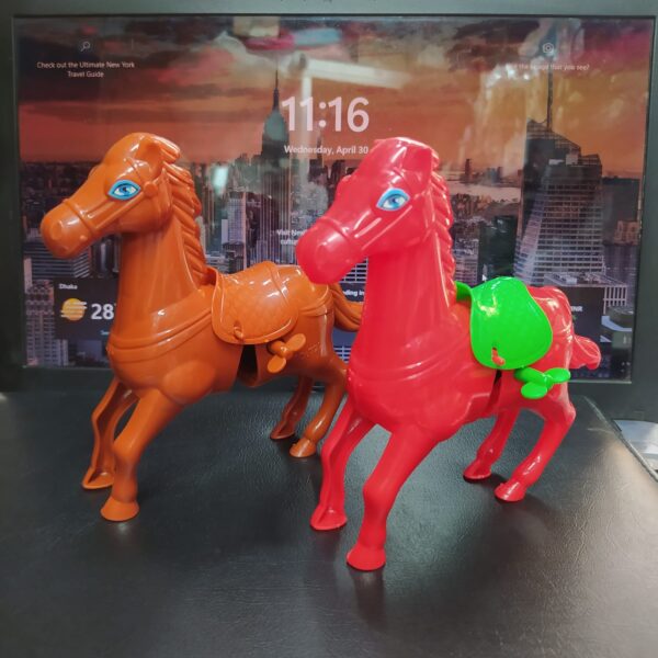 Clockwork jumping horse Simulation animal plush jumping stail children's toys -1pcs (Any Color) - Image 6
