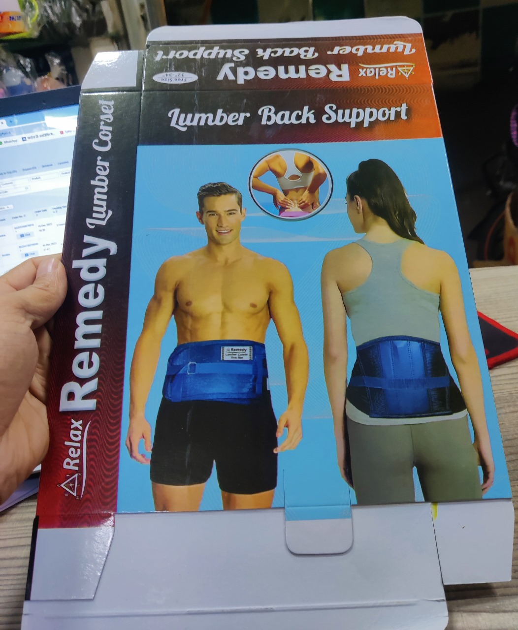 Back Pain Relief belt Lumber Corset Belt instant pain remove lower back pain belt comfortable lumber Corset  -1pcs - Image 2