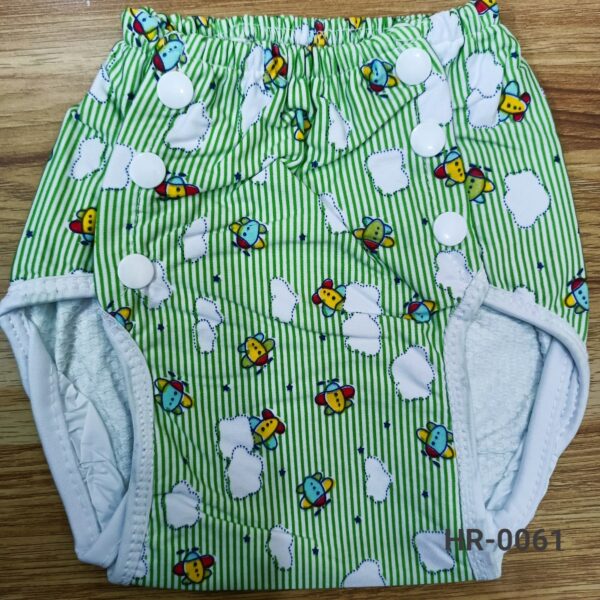 Washable & Adjustable Cloth Diaper Pant (4 Size fits 0-18 month) -1pcs (Any Print) (No pad) - Image 5