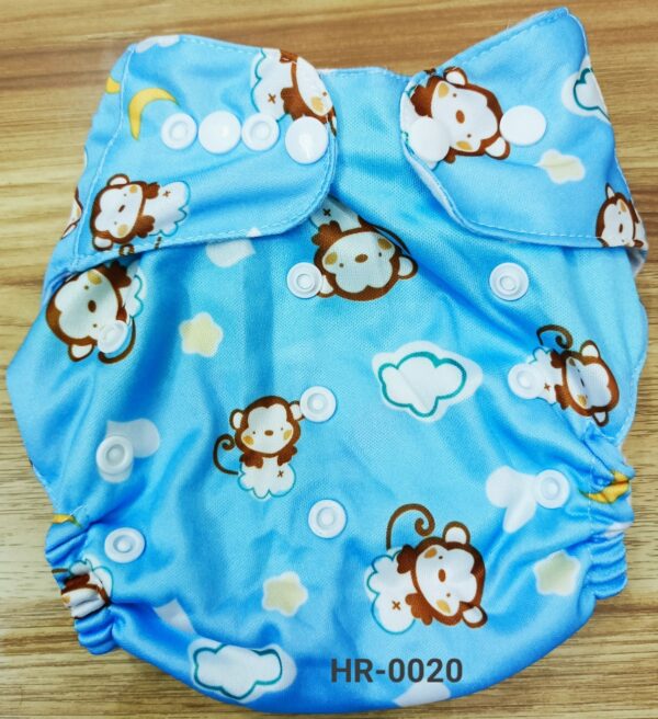 Baby Washable & Adjustable Diaper with 2pcs Napi/pad (fits 0-18 month) China -1pcs (Any Color) - Image 24