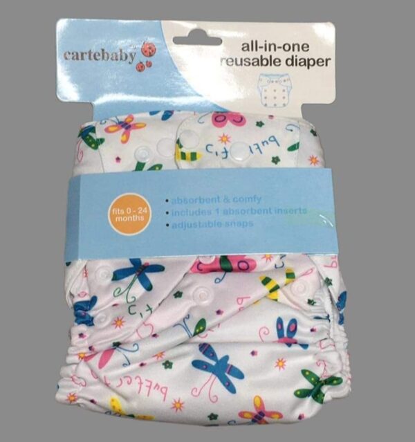 Baby Washable & Adjustable Diaper with 2pcs Napi/pad (fits 0-18 month) China -1pcs (Any Color) - Image 19