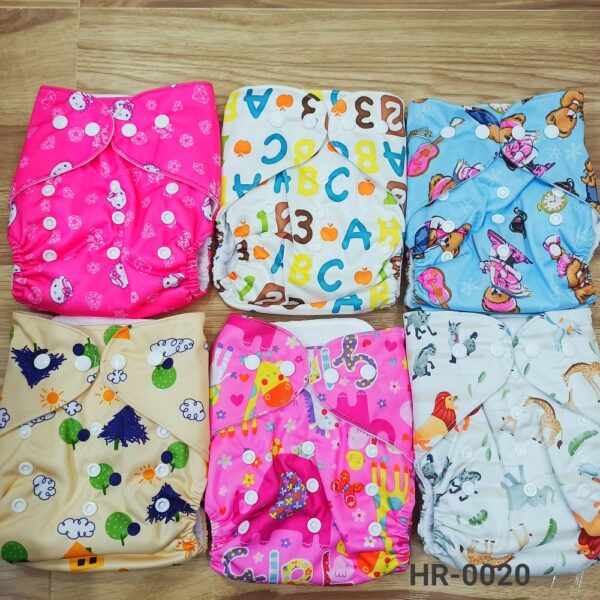 Baby Washable & Adjustable Diaper with 2pcs Napi/pad (fits 0-18 month) China -1pcs (Any Color) - Image 26