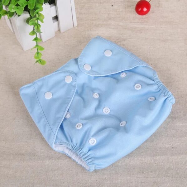 Baby washable & Adjustable diaper with 1pcs Napi/pad (fits 0-18 month) China -1pcs (Any Color) - Image 7