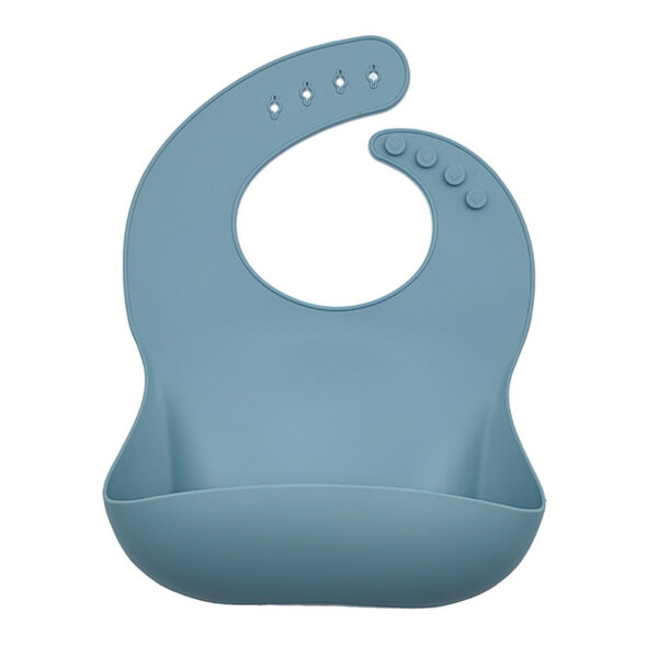 Silicone Baby Bibs High Quality with Food Catcher -1pcs (Any Color) - Image 12