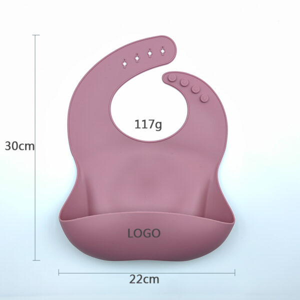 Silicone Baby Bibs High Quality with Food Catcher -1pcs (Any Color) - Image 14