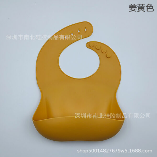 Silicone Baby Bibs High Quality with Food Catcher -1pcs (Any Color) - Image 5