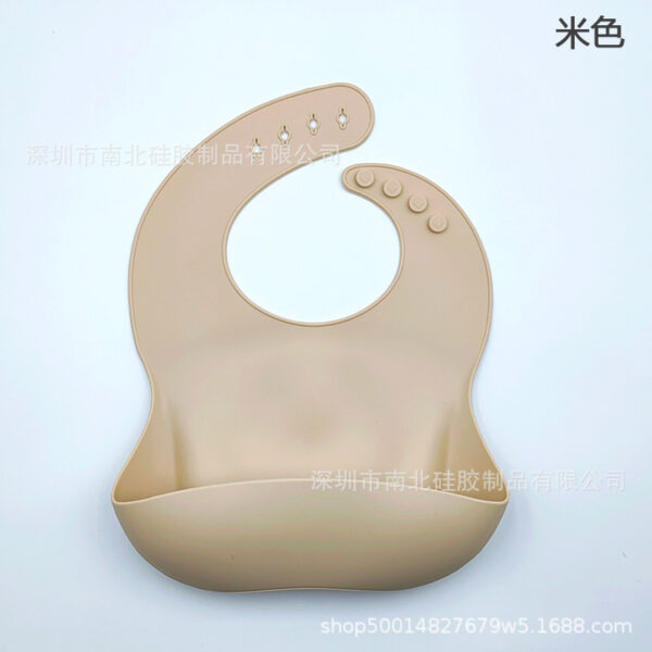 Silicone Baby Bibs High Quality with Food Catcher -1pcs (Any Color) - Image 6