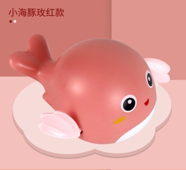 Baby Bath Toy Dolphins Clockwork swimming playing in the water Toy Cartoon Children's Baby Turtle Play in the Water Chain Girl Boy Play in the Water -1pcs (Any Color) - Image 5