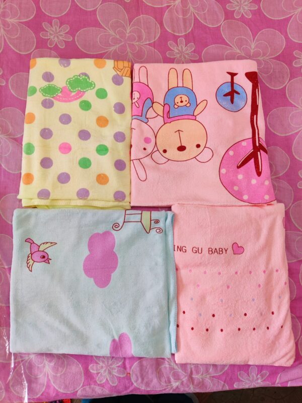 New Born BABY Towel CN 53*28inch -1pcs (Any Color) - Image 4